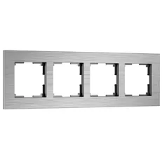 Изображение Рамка на 4 поста AluMax (алюминий) W0043506